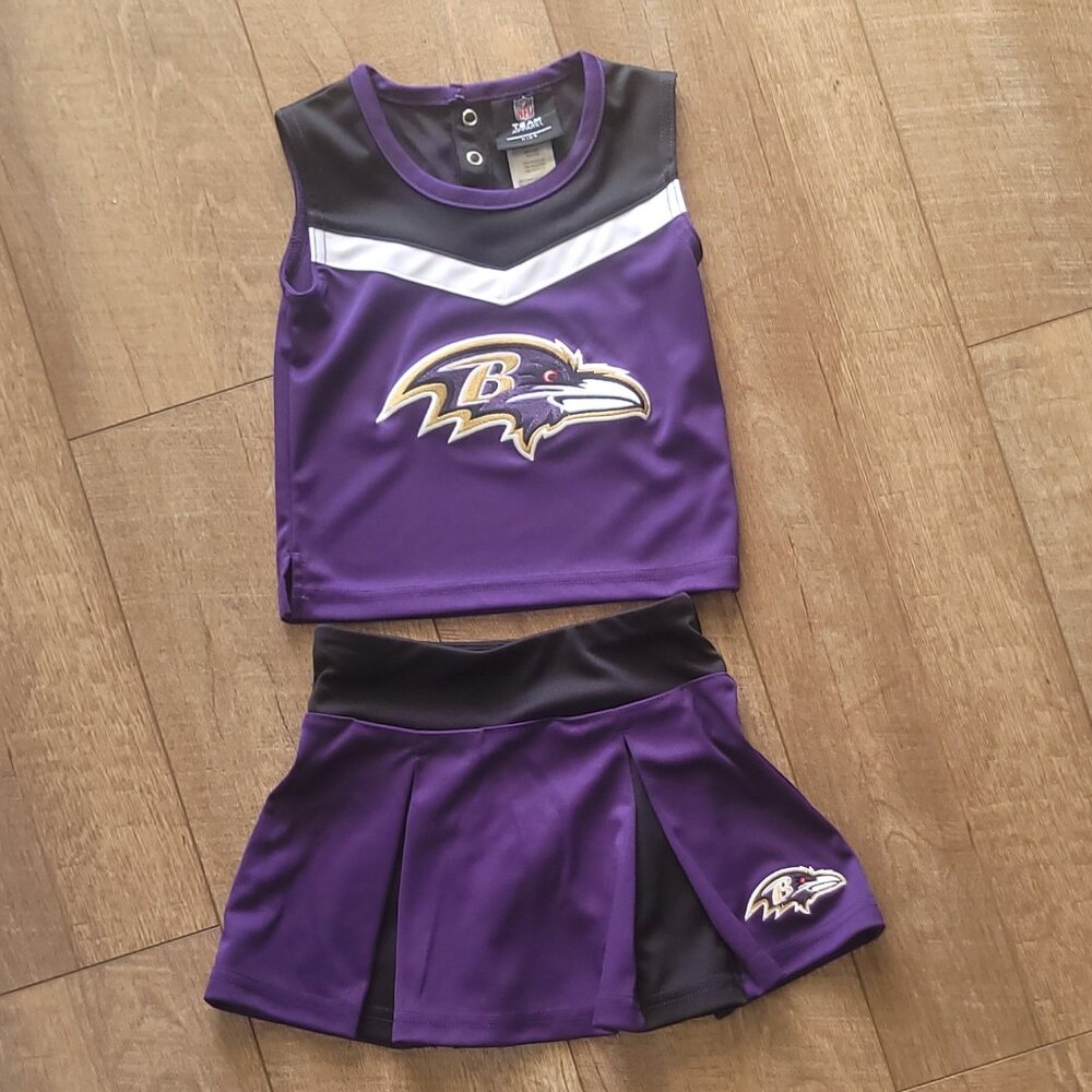 NFL Team Apparel Kids Girls Ravens Cheerleader